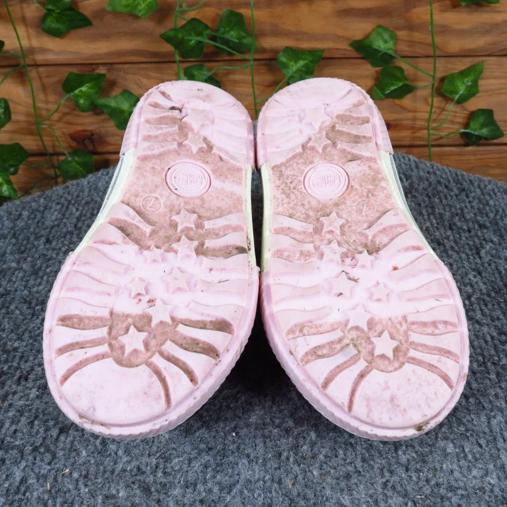 Wonder Nation Toddler Girl Size 7‎ Gray Pink Synthetic Unicorn High Top Sneakers